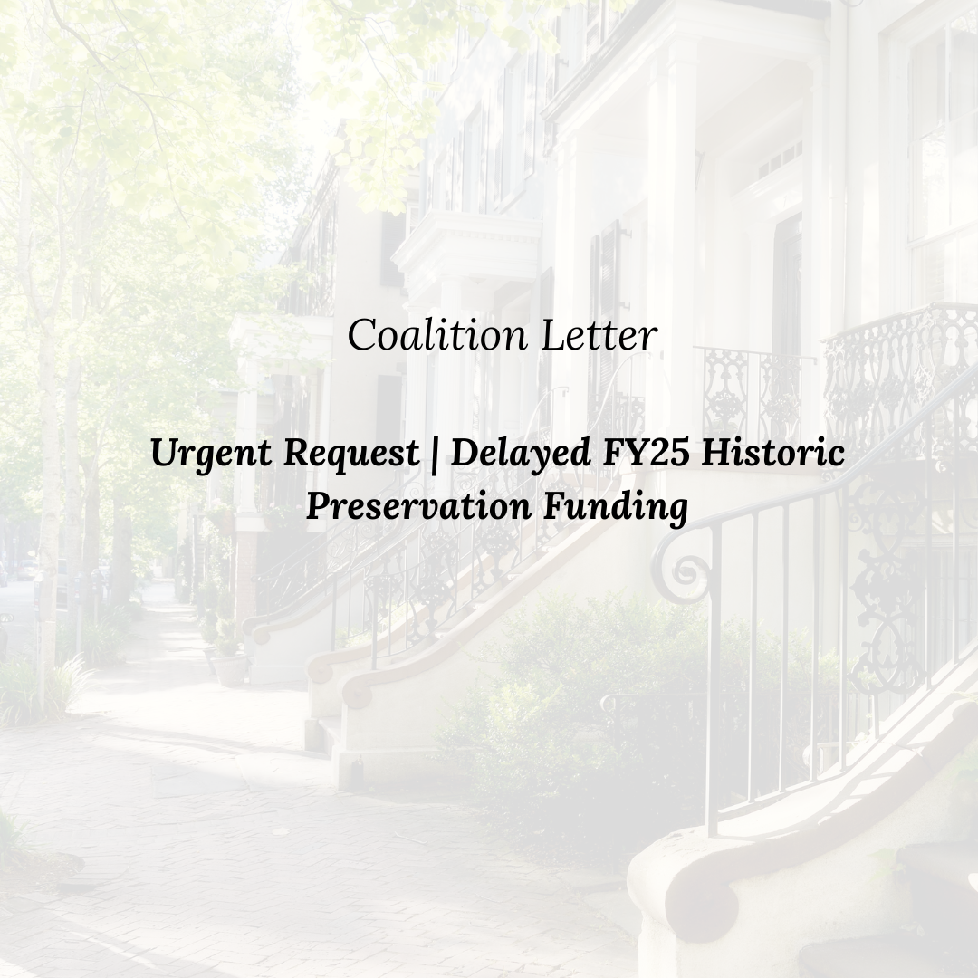 Coalition Letter to DOI Secretary Burgum | Delayed FY25 Funding